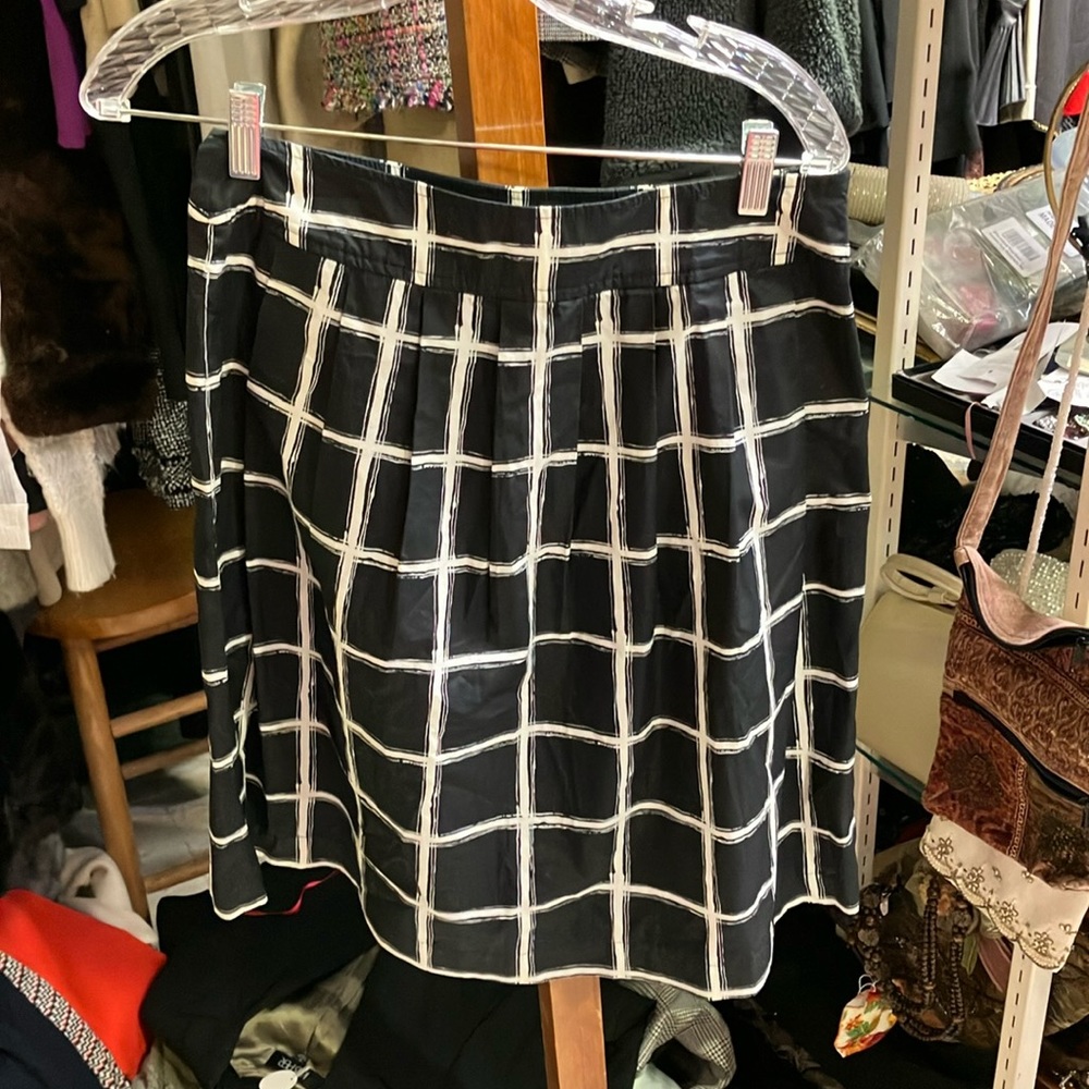 Michael Kors Cotton Skirt Checkered